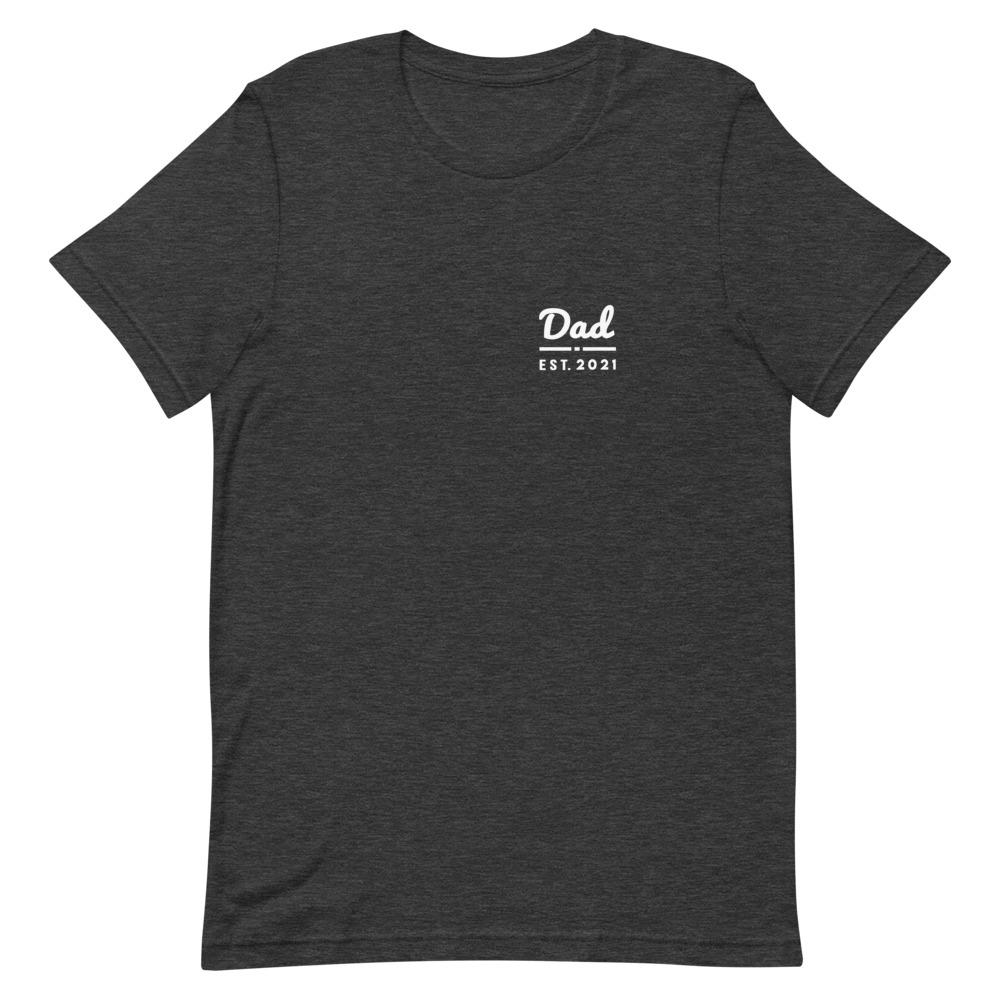 Dad Est. 2021 Pocket T Shirt That Is So Dad Dark Grey Heather S