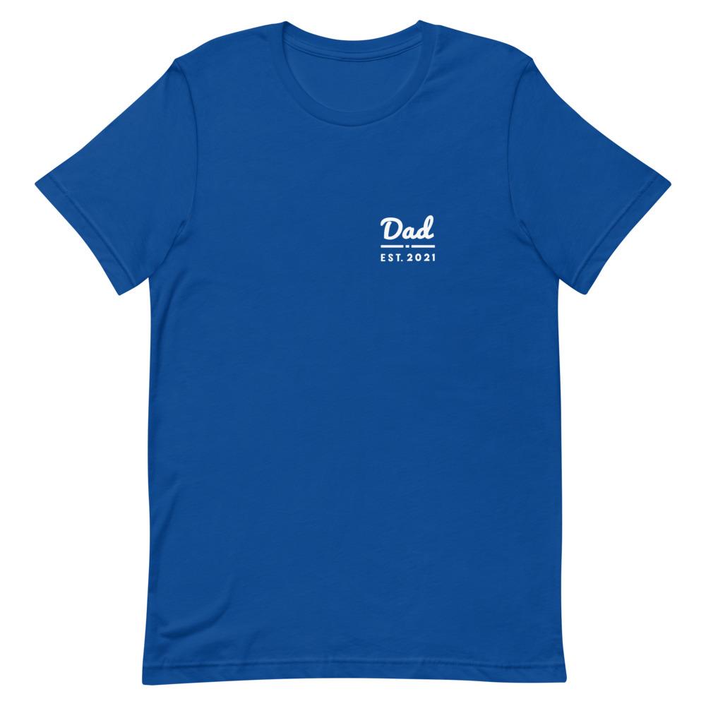 Dad Est. 2021 Pocket T Shirt That Is So Dad True Royal S