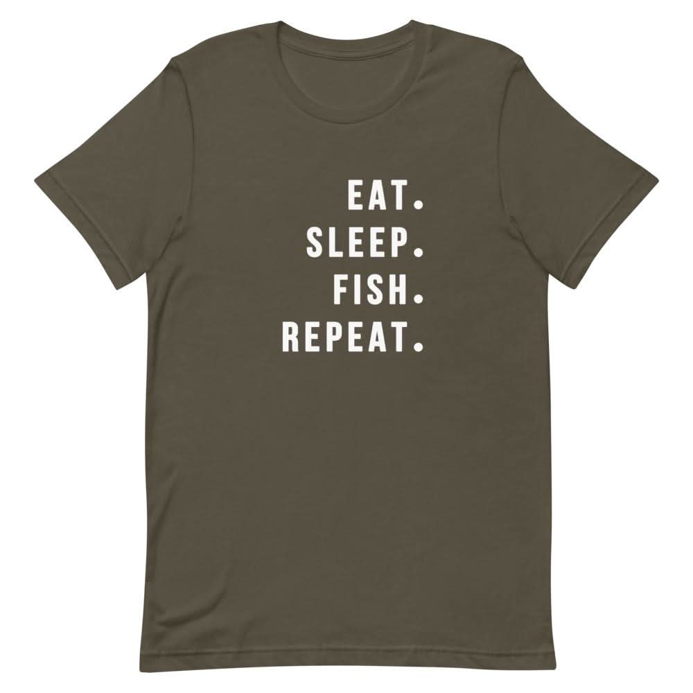 Eat Sleep Fish Repeat Shirt Clothing That Is So Dad Army S