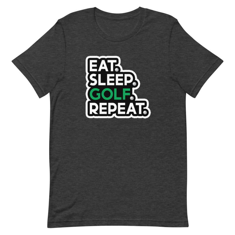 Eat Sleep Golf Repeat Shirt That Is So Dad Dark Grey Heather XS