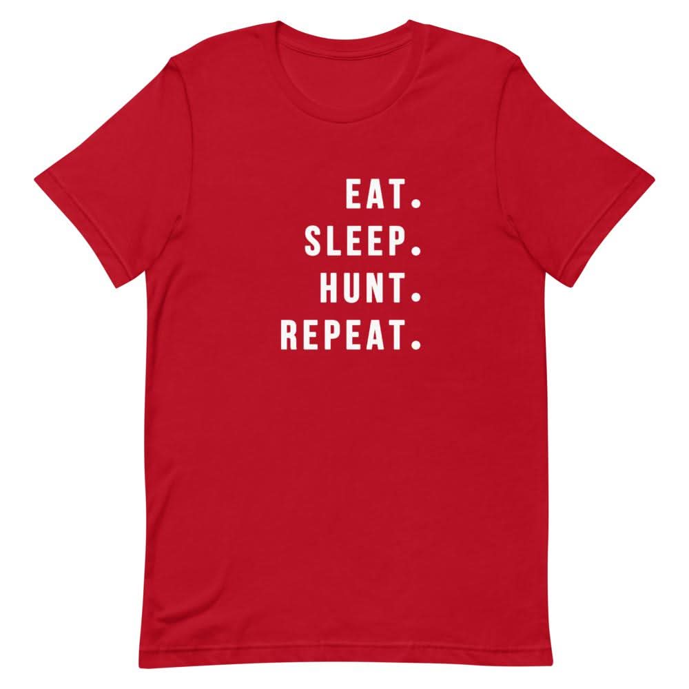 Eat Sleep Hunt Repeat Shirt Clothing That Is So Dad Red S