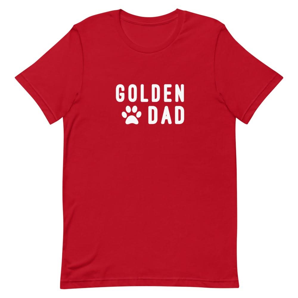 Golden Retriever Dad Shirt Clothing That Is So Dad Red S