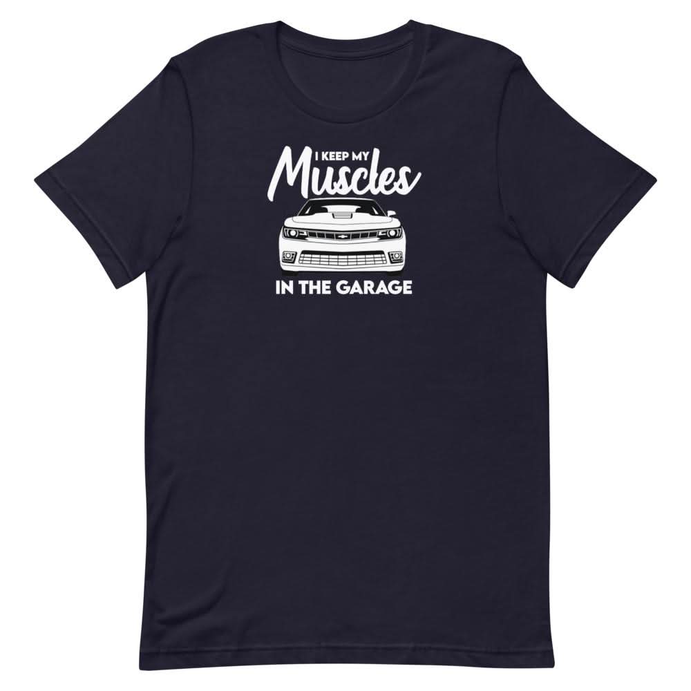 Muscles In The Garage T-Shirt Clothing That Is So Dad Navy XS