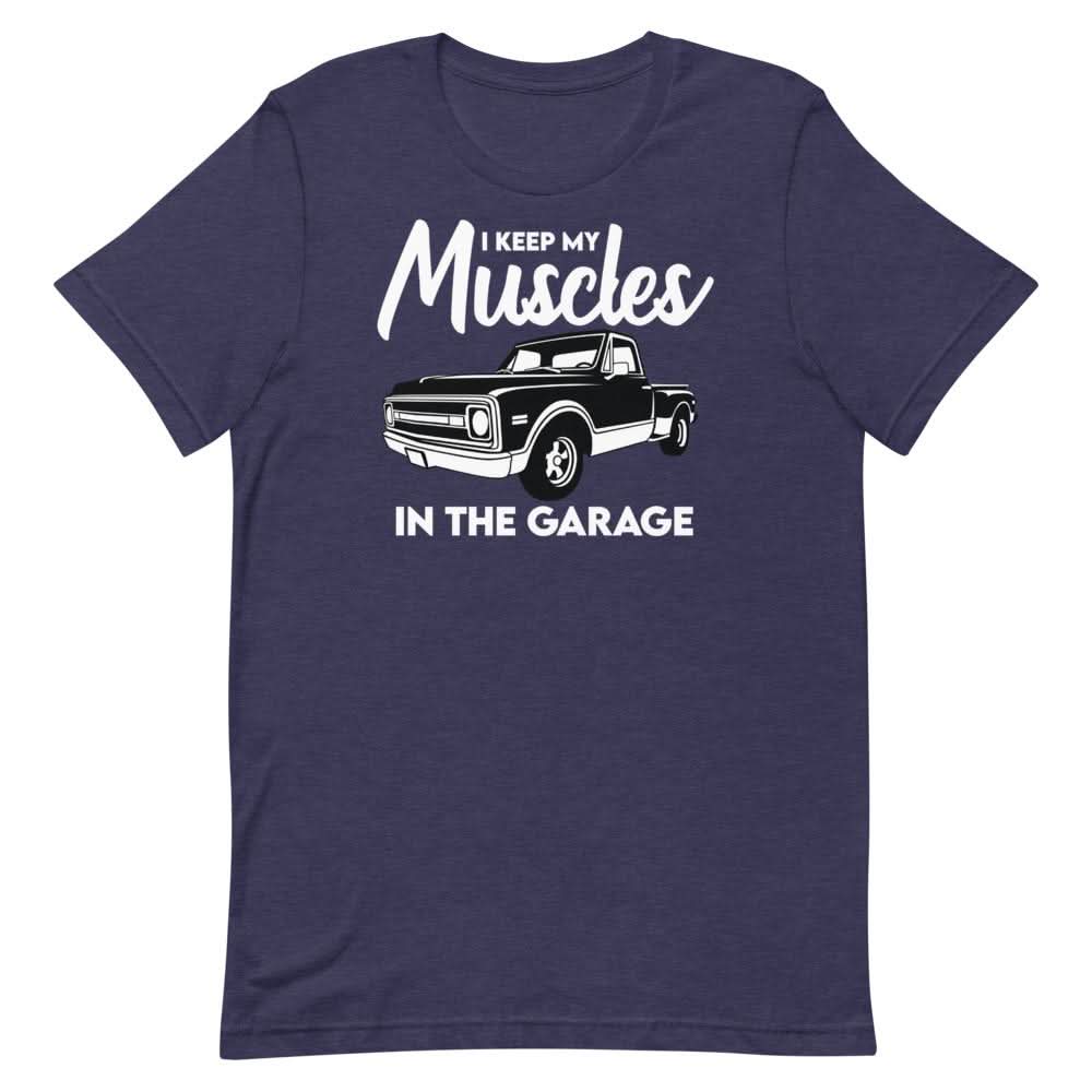 Muscles In The Garage T-Shirt That Is So Dad Heather Midnight Navy XS