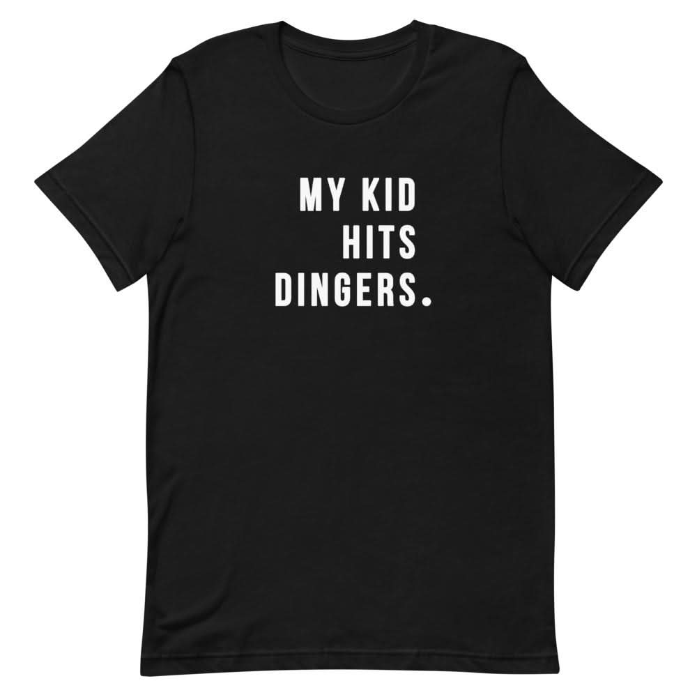 My Kid Hits Dingers Shirt Clothing That Is So Dad Black XS