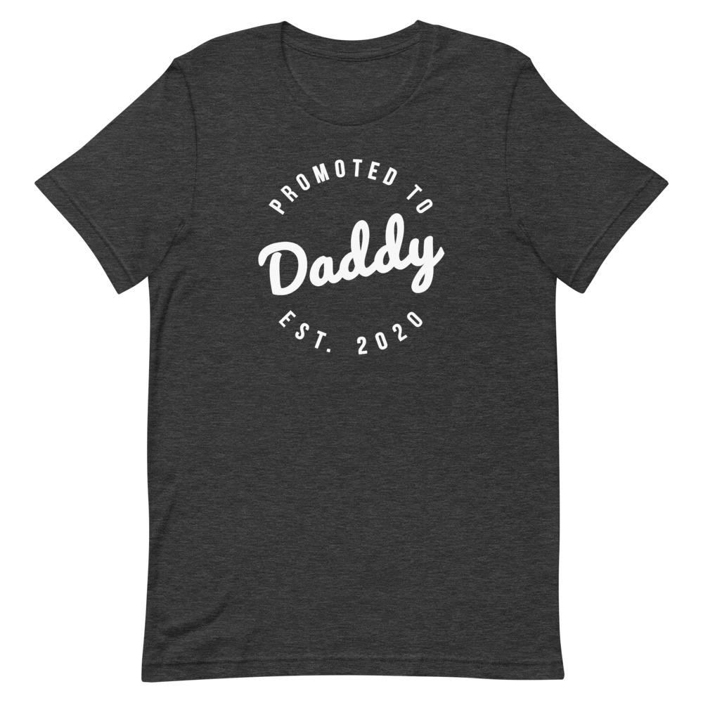 Promoted to Daddy Shirt That Is So Dad Dark Grey Heather XS