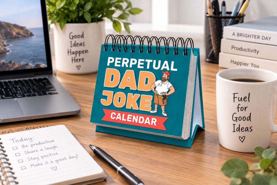 Funny Desk Calendar on a Workspace