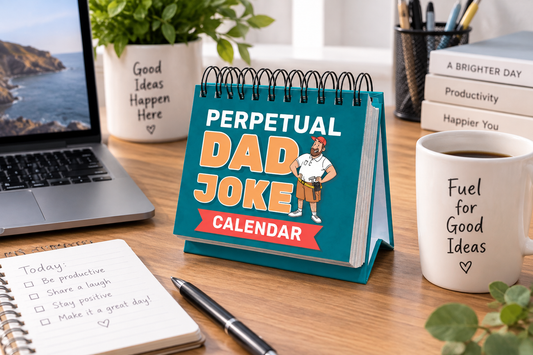 Funny Desk Calendar on a Workspace