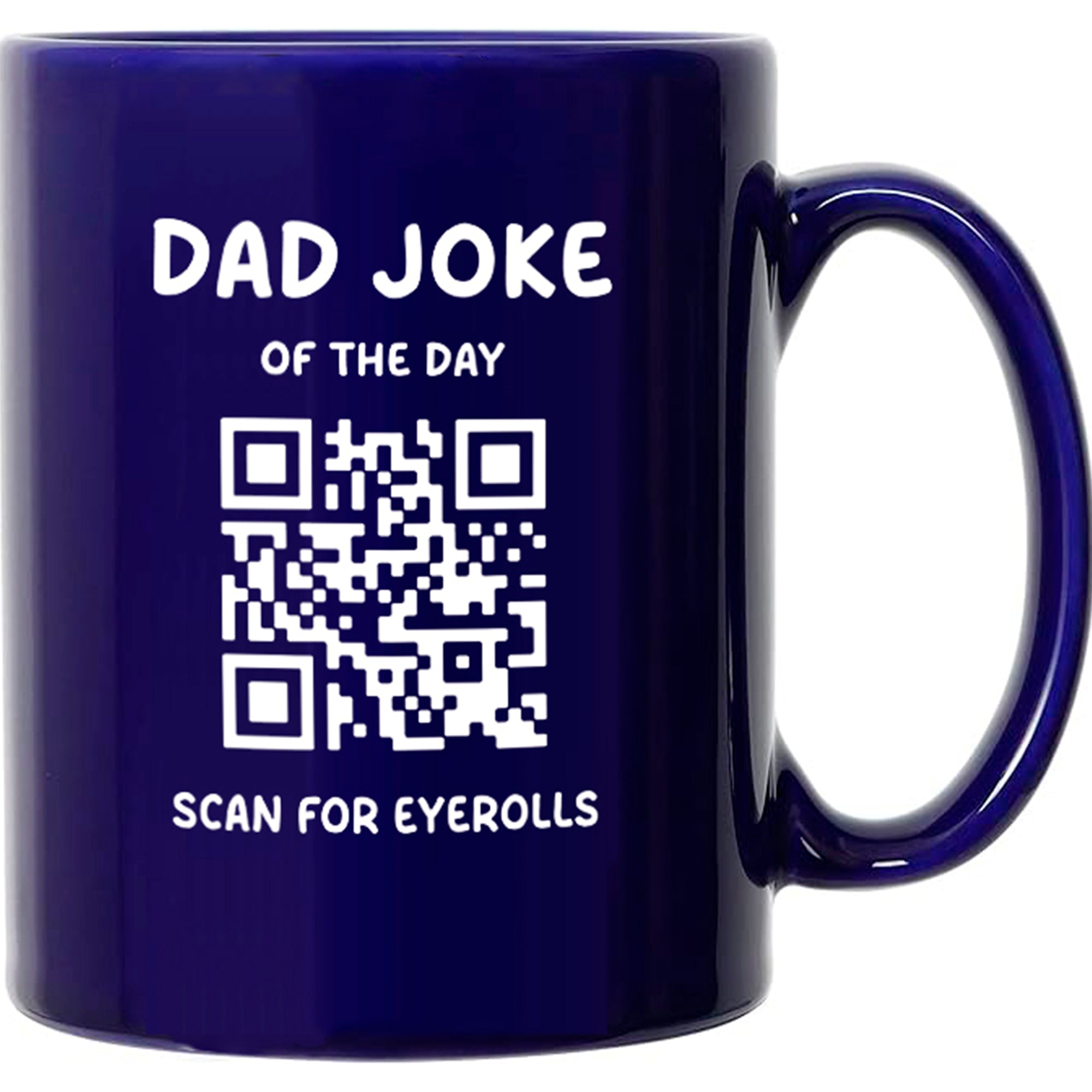 The Daily Dad Joke Mug by That Is So Dad features white 