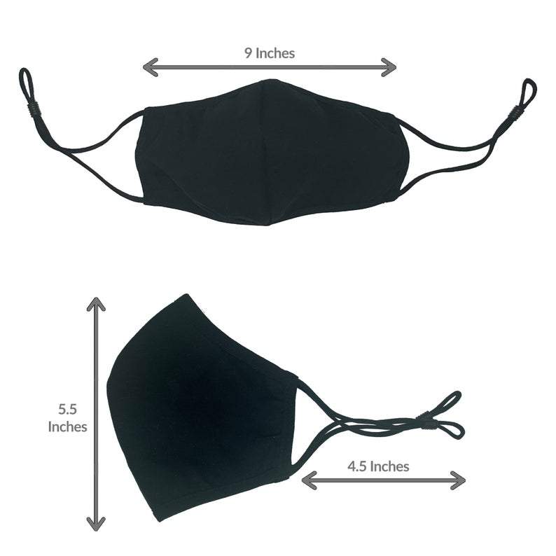 Adjustable Face Mask - Reusable & Washable with Cotton Blend Fabric Face Mask Square Up Fashions 