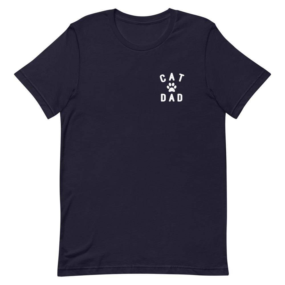 Cat Dad Pocket Tee Clothing That Is So Dad Navy XS 