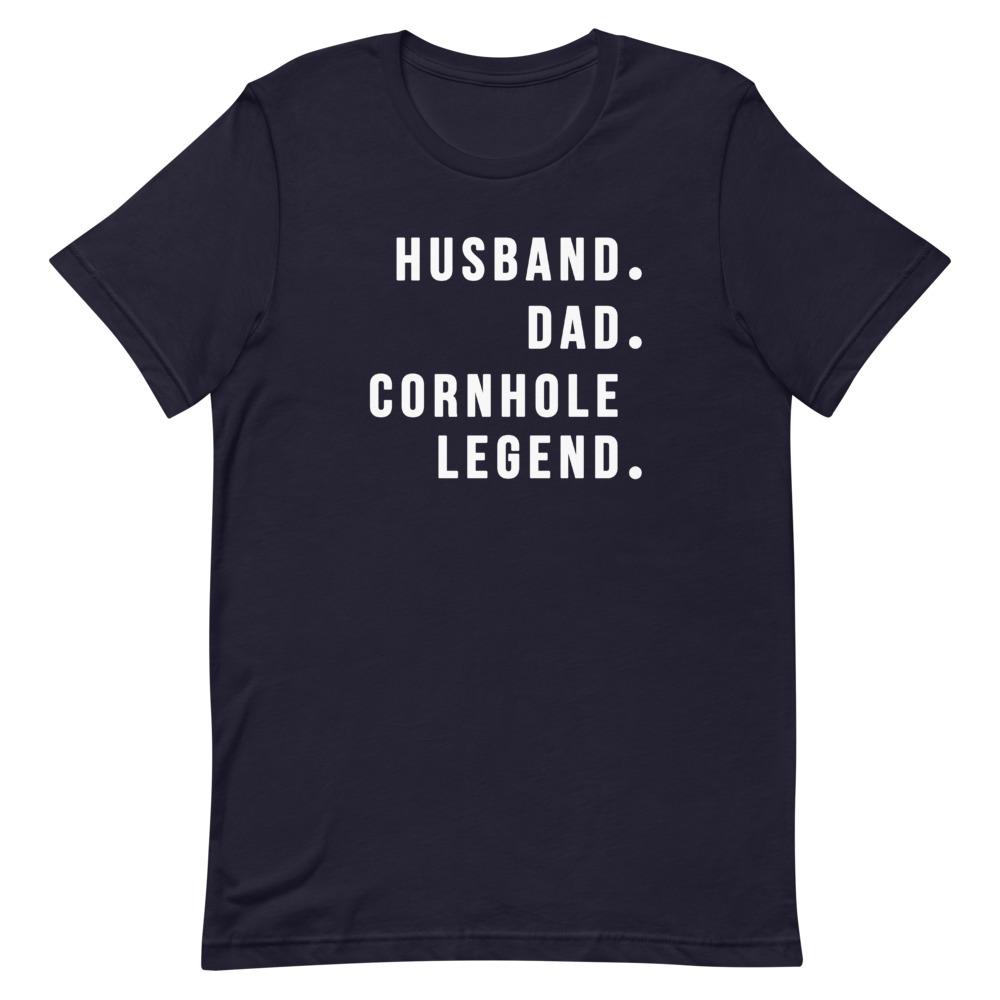 Cornhole Legend Shirt Clothing That Is So Dad Navy XS 