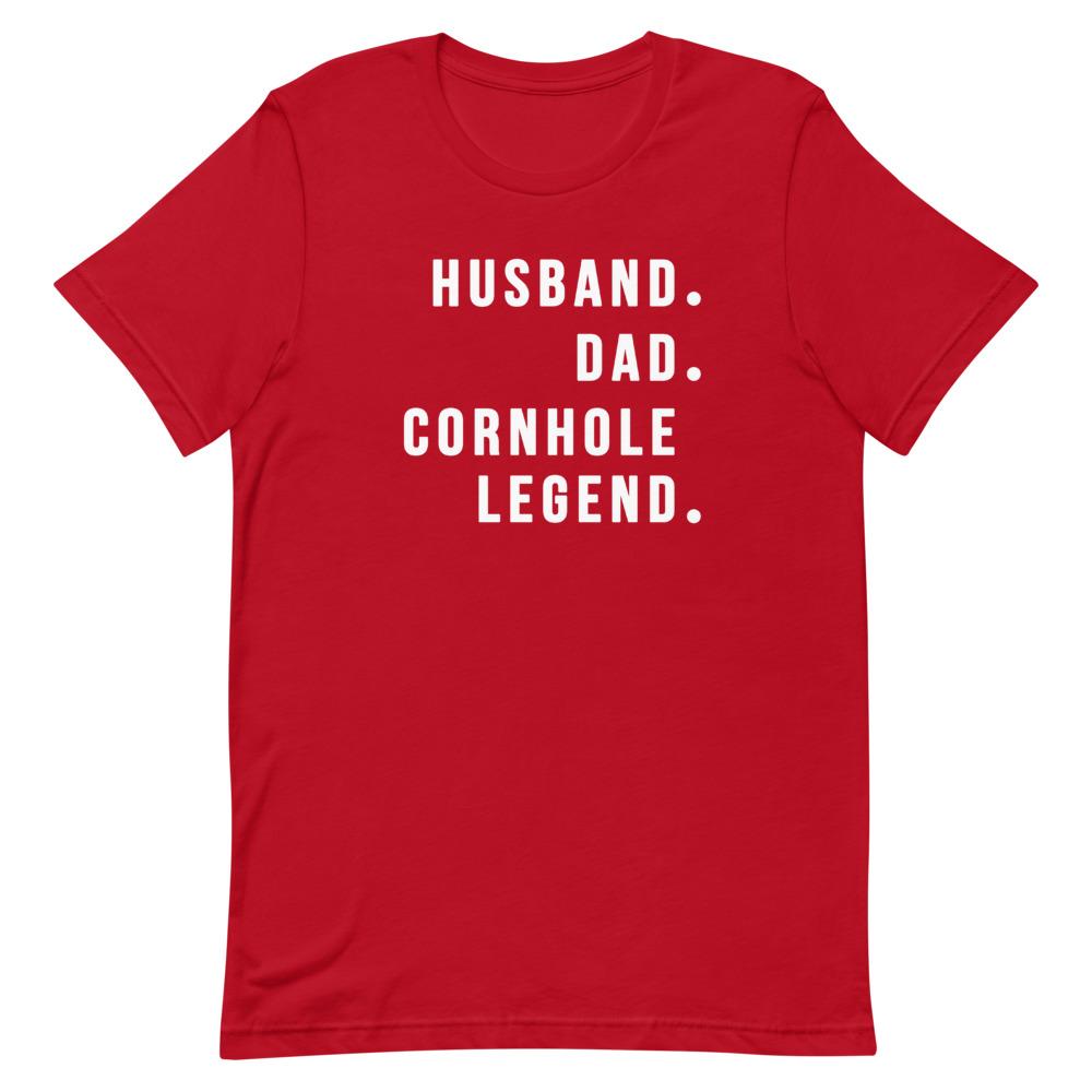 Cornhole Legend Shirt Clothing That Is So Dad Red S 
