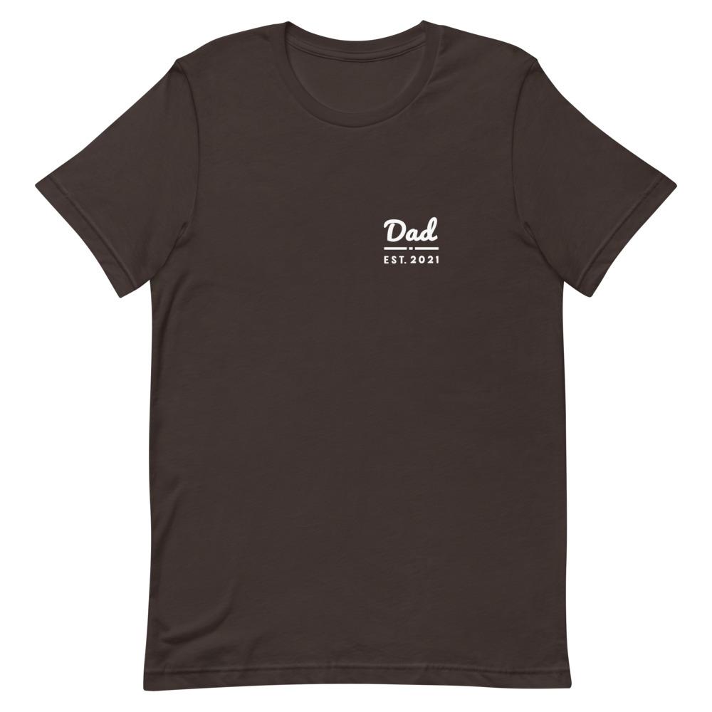 Dad Est. 2021 Pocket T Shirt That Is So Dad Brown S 