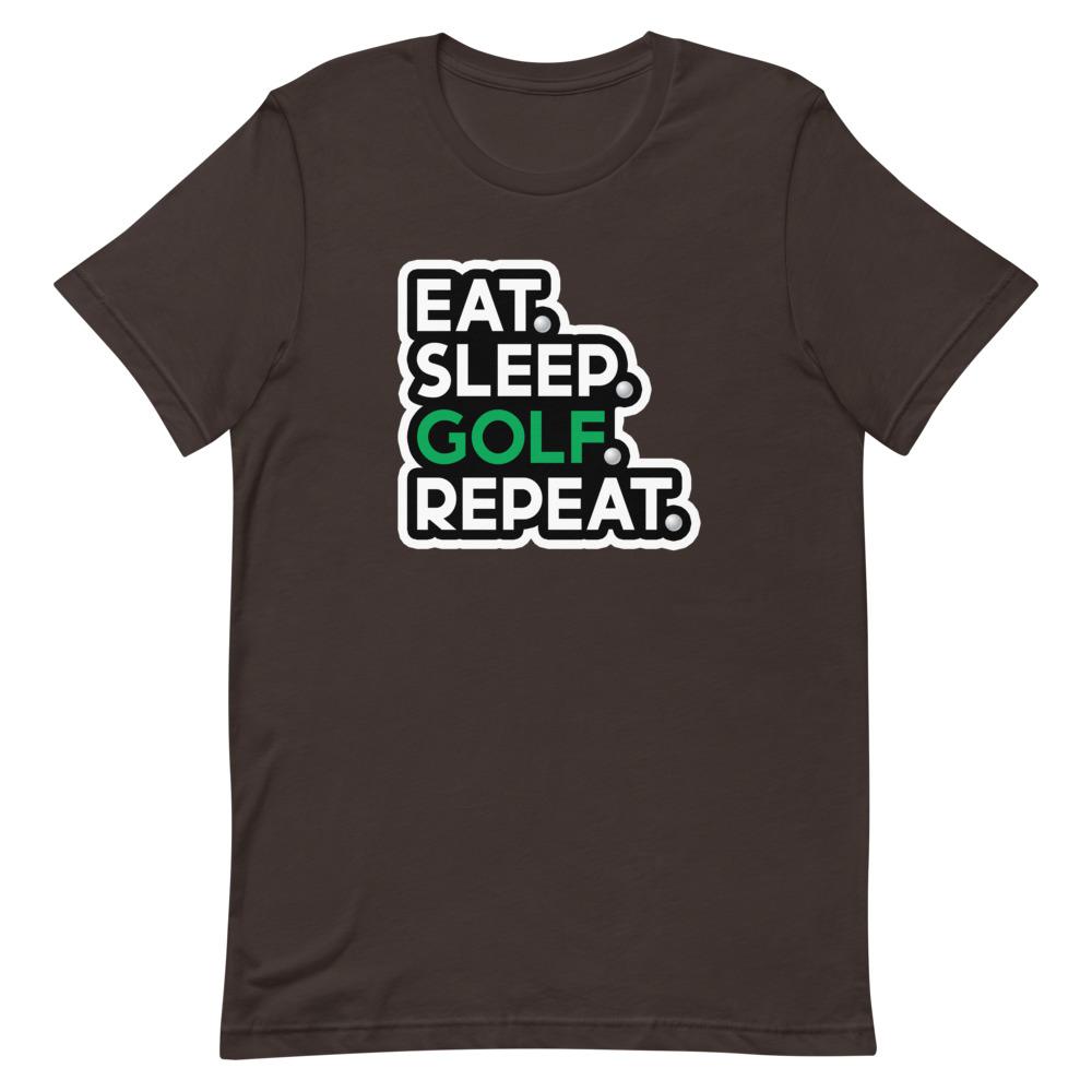 Eat Sleep Golf Repeat Shirt That Is So Dad Brown S 