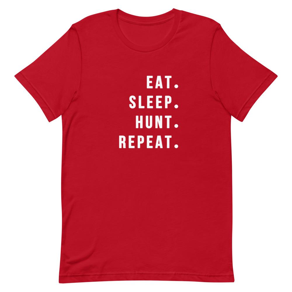 Eat Sleep Hunt Repeat Shirt Clothing That Is So Dad Red S 