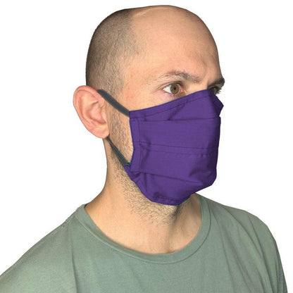 Large - 3XL Face Mask with Pocket Filter & Soft Adjustable Elastic Face Mask Square Up Fashions Purple 1 Individual 