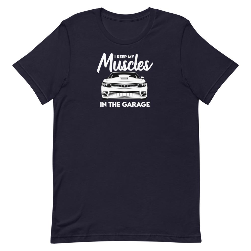 Muscles In The Garage T-Shirt Clothing That Is So Dad Navy XS 