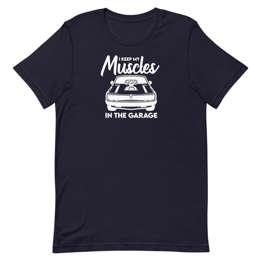 Muscles In The Garage T-Shirt Clothing That Is So Dad Navy XS 