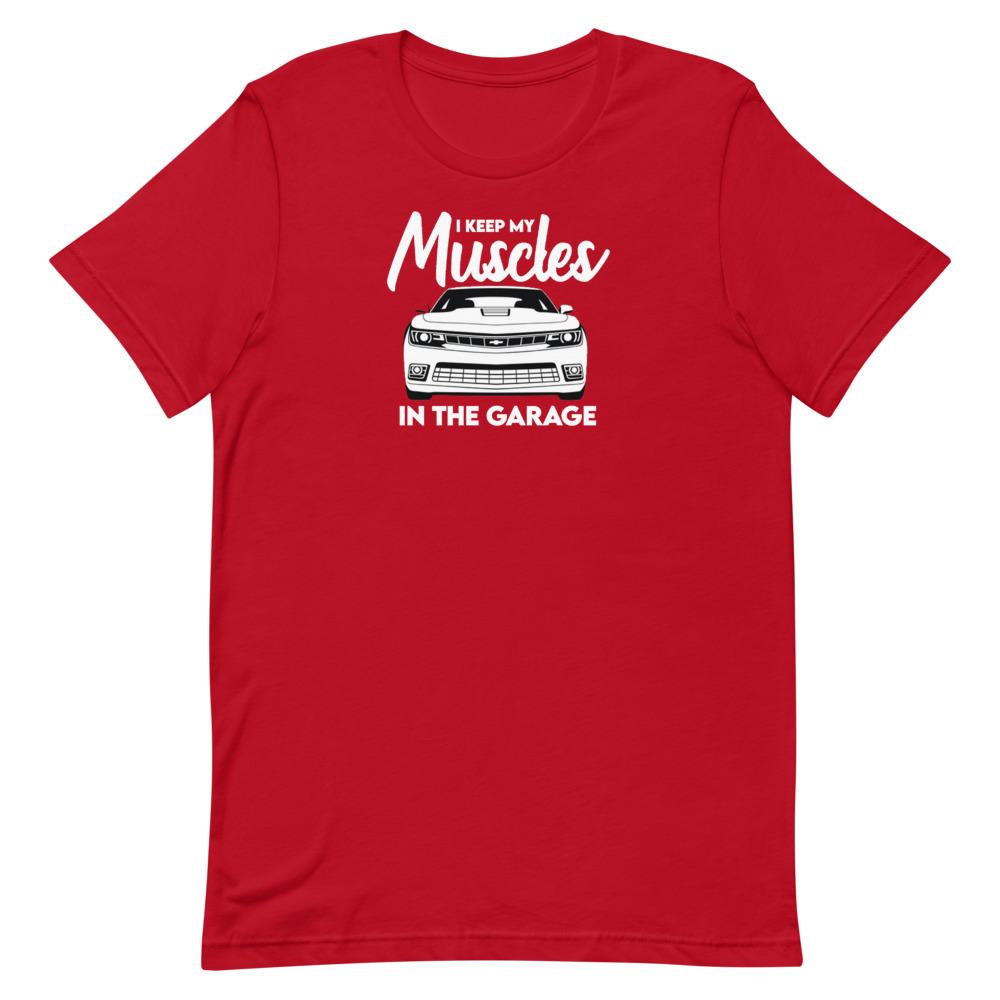 Muscles In The Garage T-Shirt Clothing That Is So Dad Red S 