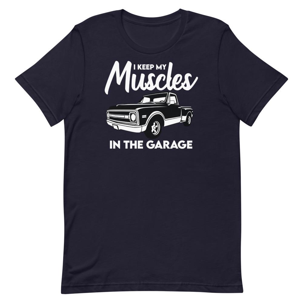 Muscles In The Garage T-Shirt That Is So Dad Navy XS 