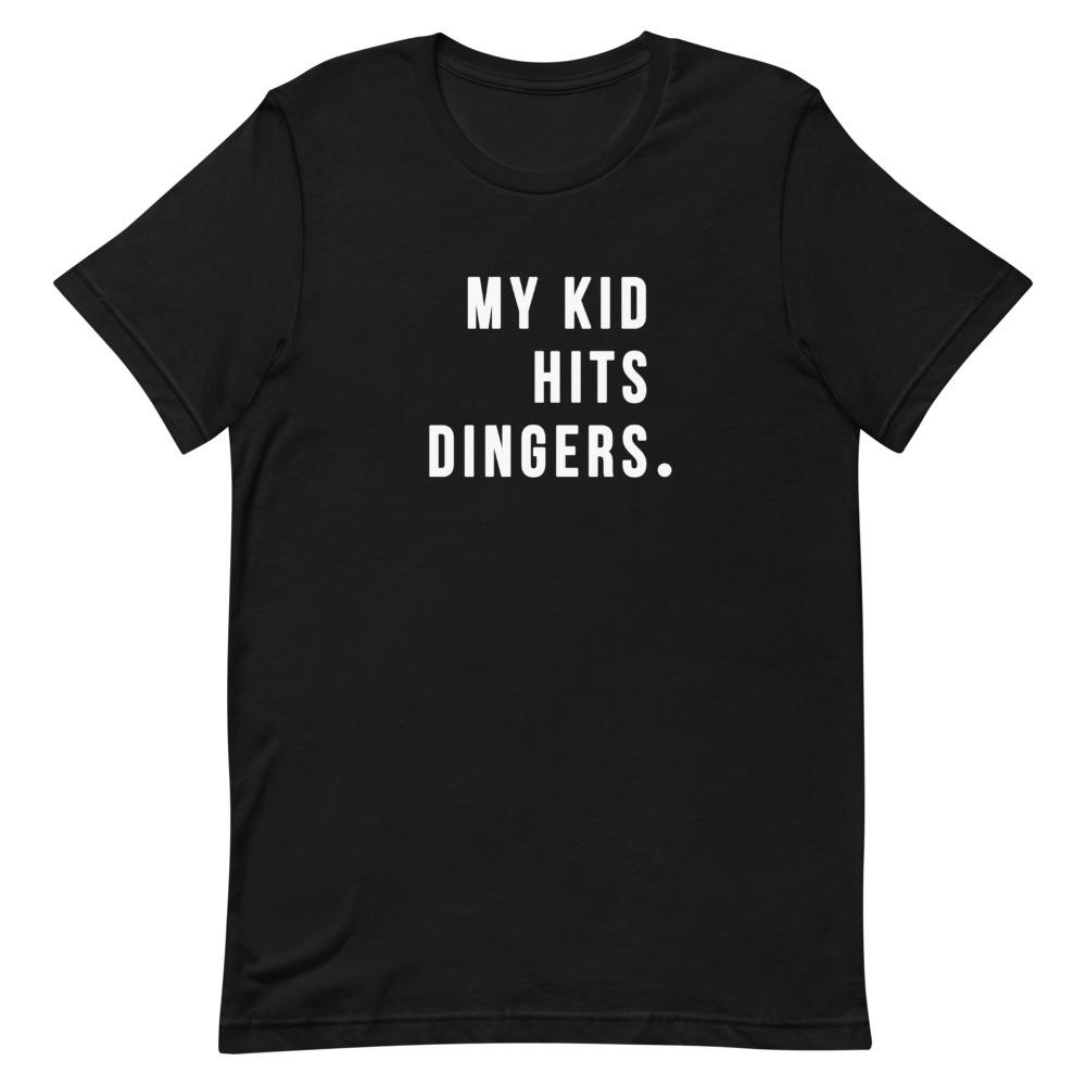 My Kid Hits Dingers Shirt Clothing That Is So Dad Black XS 