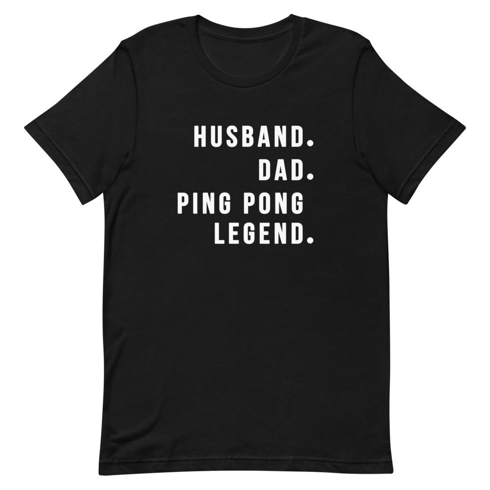 Ping Pong Legend Shirt Clothing That Is So Dad Black XS 