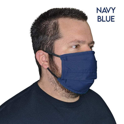 XXL Face Mask- Reusable & Washable with Cotton Blend Fabric Face Mask Square Up Fashions Navy Blue 1 Individual 