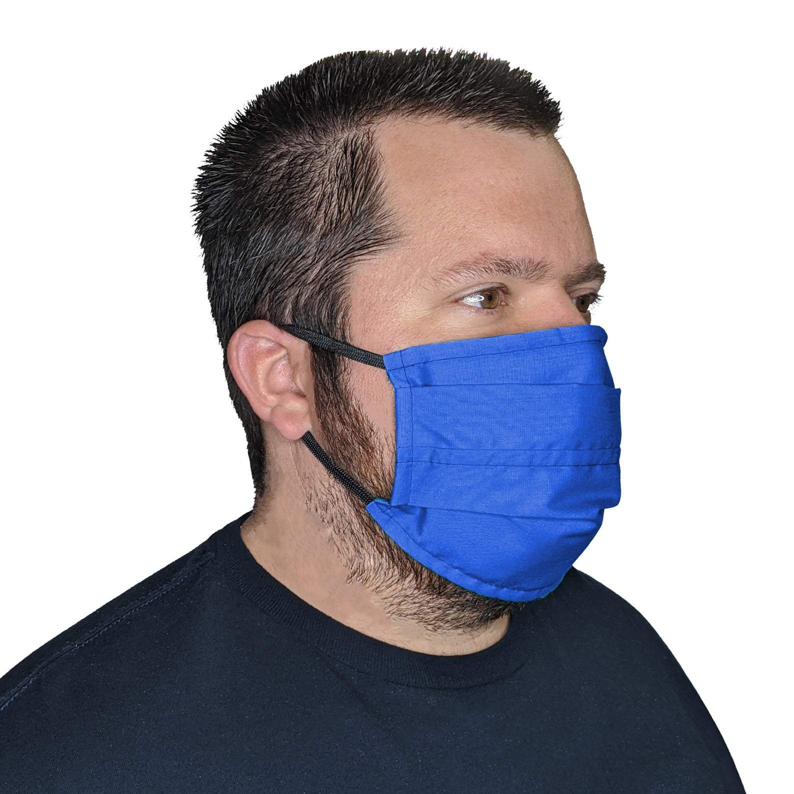 XXL Face Mask- Reusable & Washable with Cotton Blend Fabric Face Mask Square Up Fashions Royal Blue 1 Individual 